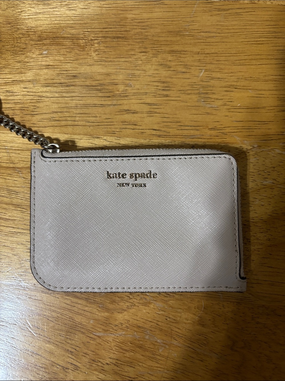 kate spade small wristlet card case in pale blush